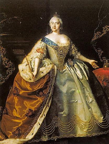 Louis Caravaque Portrait of Elizabeth of Russia oil painting picture